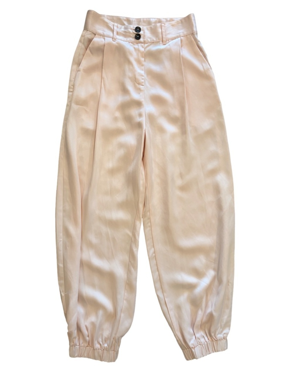 Stillwater Satin Jogger Women’s Blush Pink Size M